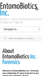 Mobile Screenshot of entomobiotics.com