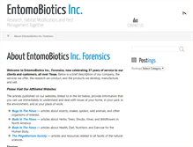 Tablet Screenshot of entomobiotics.com